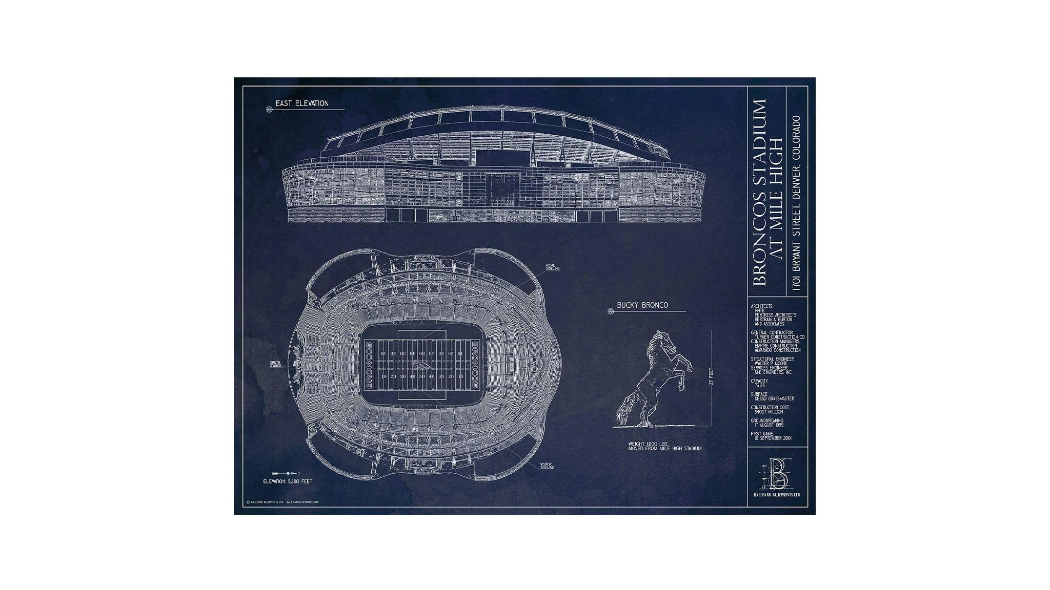 Broncos Stadium Wall Art